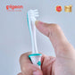 Pigeon Official - Lesson 4 Toothbrush Mint with Suction Cup Stand, 18+ Months, Soft Bristles, Slim head to reach back molars, Ergonomic handle, BPA Free, Co-developed with Pediatric Dentist, Japan No. 1 Brand