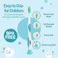 NEW Pigeon Official Kids Toothbrush Blue with Suction Cup Stand, 18+ Months, Soft Bristles, Slim head to reach back molars, Ergonomic handle, BPA Free, Co-developed with Pediatric Dentist, Japan No. 1 Brand (Copy) (Copy)