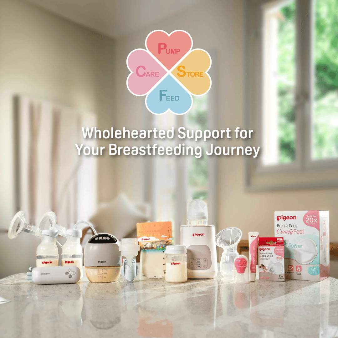 Pigeon Official - Wearable Breast Pump Single with 160ml PPSU Bottle - Hands-Free & Cordless, 3 Modes & 9 Suction Levels for Discreet Pumping, 100% Soft Silicone Flange, Hospital Grade, Digital Display Control, Japan No. 1 Brand