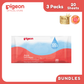 Pigeon Official - 100% Pure Water Baby Wipes 20 Sheets pack of 3 Flip Top delicate and gentle on skin, SoftCloud Fabric, No Fragrance, No Paraben, Japan Number 1 Brand