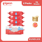 Pigeon Official - 100% Pure Water Baby Wipes 70 Sheets [6in1 Flip Top] Refreshed SoftCloud Fabric