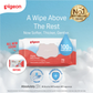 Pigeon Official - 100% Pure Water Baby Wipes 70 Sheets [6in1 Flip Top] Refreshed SoftCloud Fabric