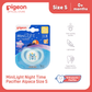 Pigeon Official - NEW MiniLight Night Time Pacifier Glow in the Dark Soother 0+ Months Alpaca Size S 1pc | Orthodontic Pacifier, No Nipple Confusion, BPA Free, Flexible Nipples, Japan No. 1 Brand