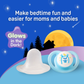 Pigeon Official - NEW MiniLight Night Time Pacifier Glow in the Dark Soother 0+ Months Alpaca Size S 1pc | Orthodontic Pacifier, No Nipple Confusion, BPA Free, Flexible Nipples, Japan No. 1 Brand
