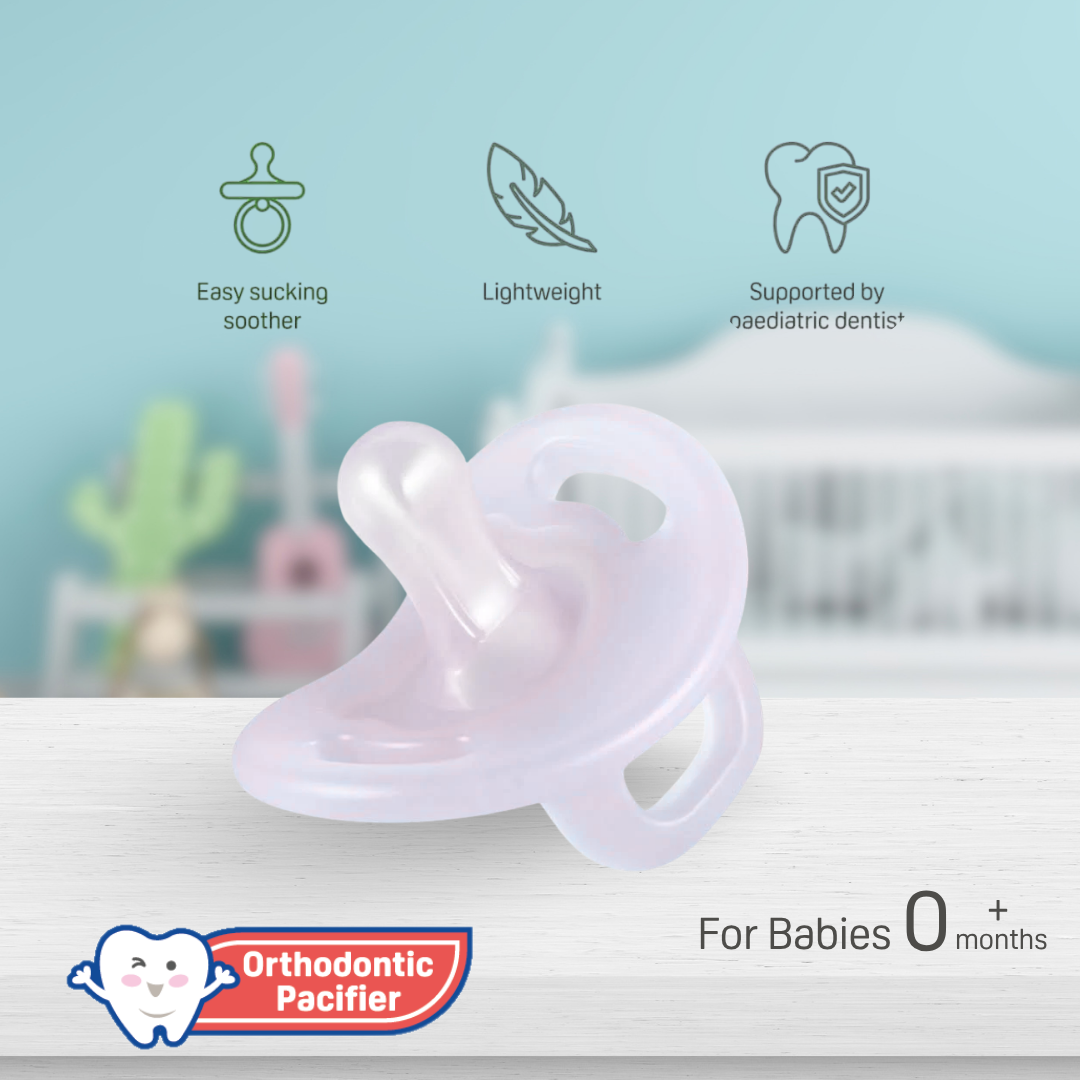 NEW Pigeon Official -  SOFT Buddy All Silicone Pacifier Size S Blue 0-3 Months - Orthodontic Pacifier, No Nipple Confusion, BPA Free, Flexible Nipples, Japan No. 1 Brand