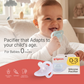 NEW Pigeon Official -  SOFT Buddy All Silicone Pacifier Size S Blue 0-3 Months - Orthodontic Pacifier, No Nipple Confusion, BPA Free, Flexible Nipples, Japan No. 1 Brand