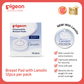 NEW Pigeon Breast Pads with Natural Lanolin (12pcs) - Soothing & Ultra-Absorbent Nipple Care Disposable Nursing Pads, Japan No. 1 Brand