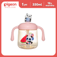 Pigeon Lovely Panda PPSU Milk Cup 330mL Pink Toddler Straw Cup, BPA BPS Free, 180°C, Soft Straw