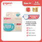 Pigeon Official -  SOFT Buddy All Silicone Pacifier Size M Green 3-6 Months - Orthodontic Pacifier, No Nipple Confusion, BPA Free, Flexible Nipples, Japan No. 1 Brand