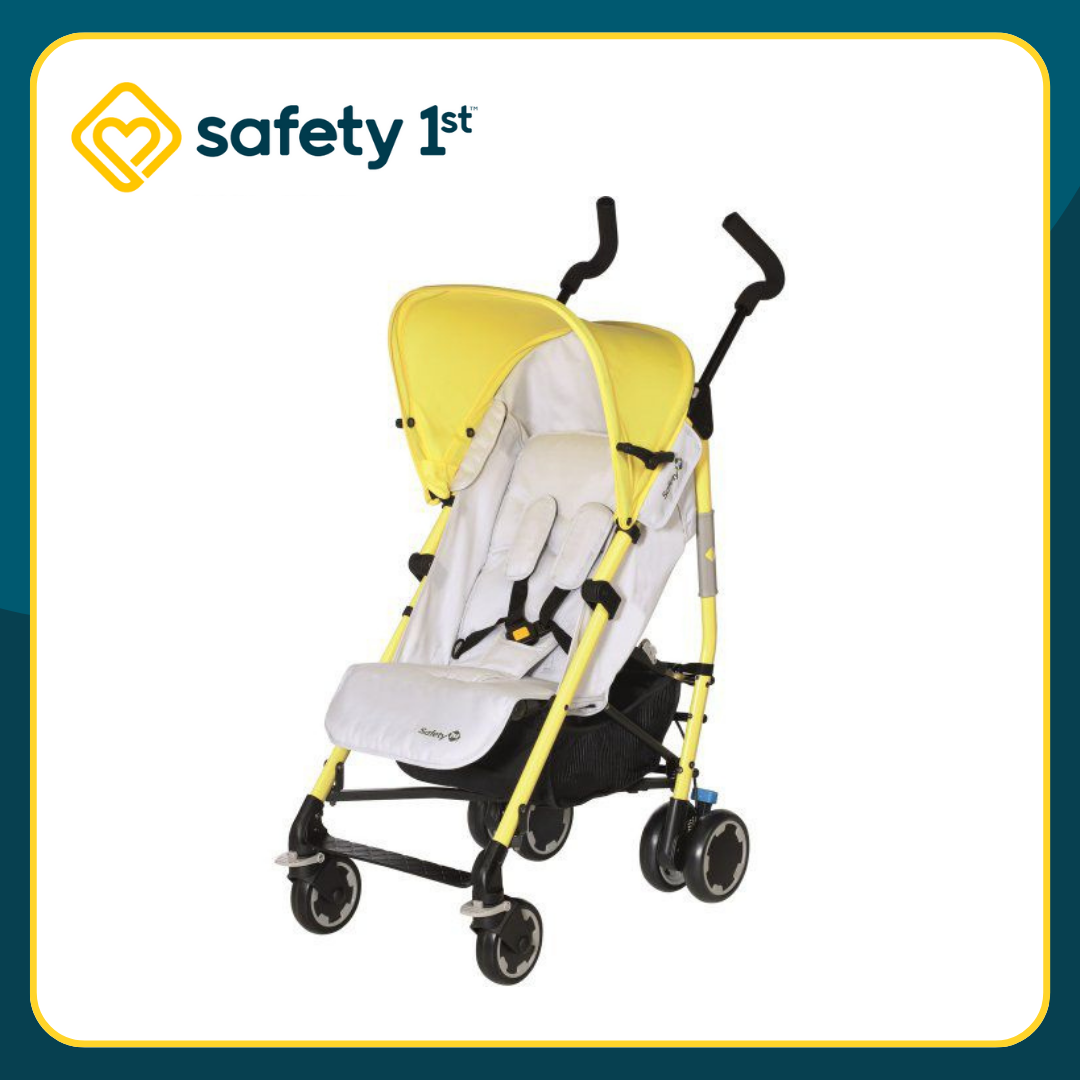 Safety 1st Compa'City Stroller for Travel with Sun Shade (Yellow and White)