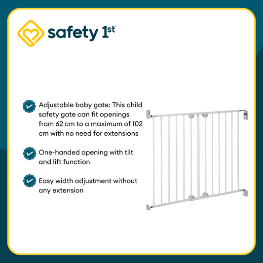 Safety 1st Wall Fix Security Gate with Extending Metal