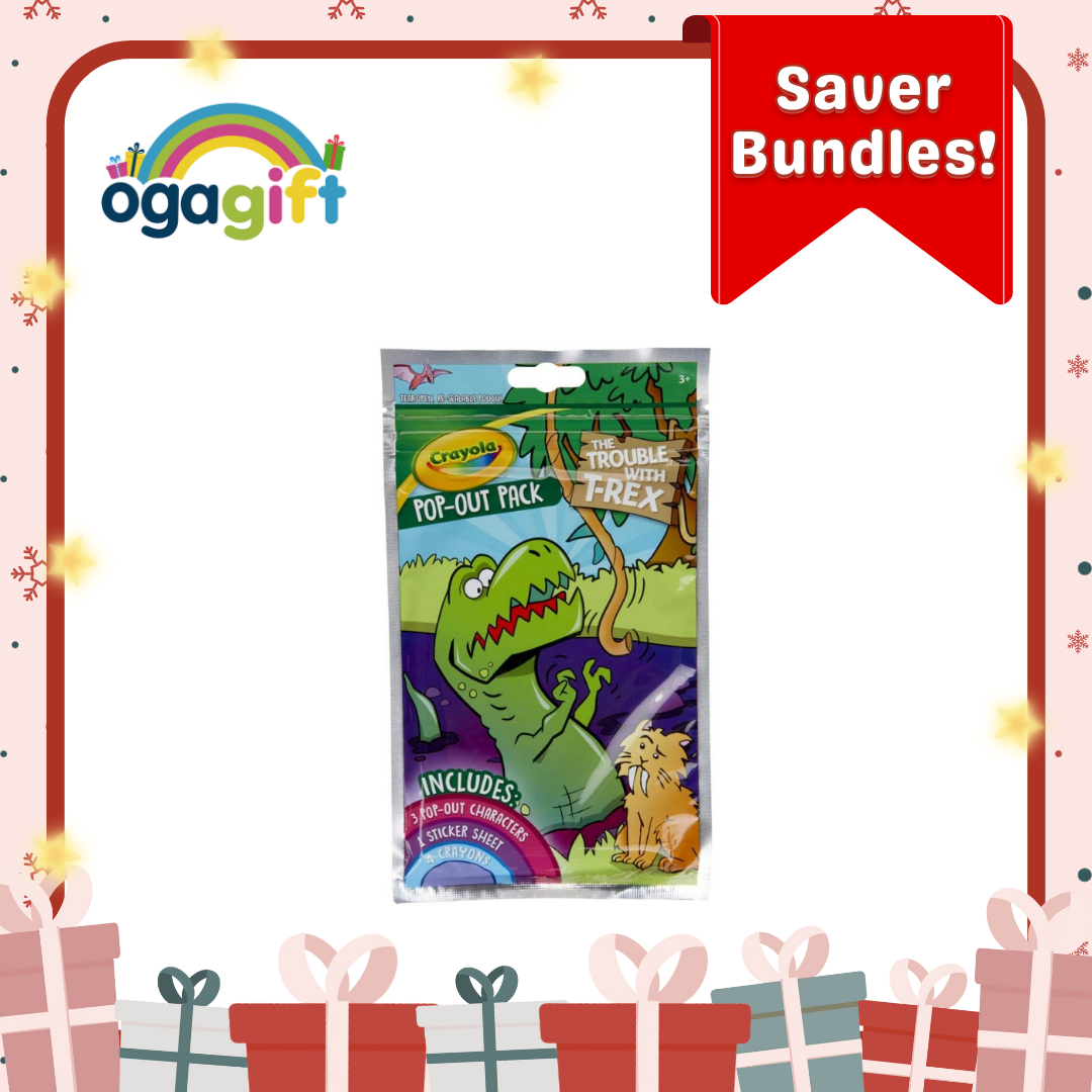 Gift Set - SFI Umbrella Stroller with Canopy - Elephant x Crayola Assorted Pop Out Pack