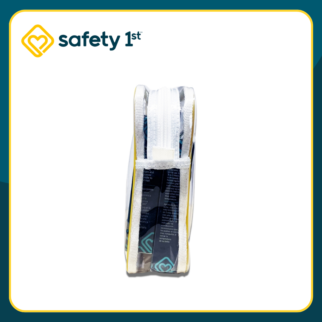 Safety 1st 3in1 Thermometer + Easy Grip Brush and Comb + Fold Up Nail Clipper 2pk