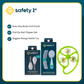 Safety 1st Easy Grip Brush and Comb + Fold Up Nail Clipper 2pk + Giggles Mango Rattle Toy
