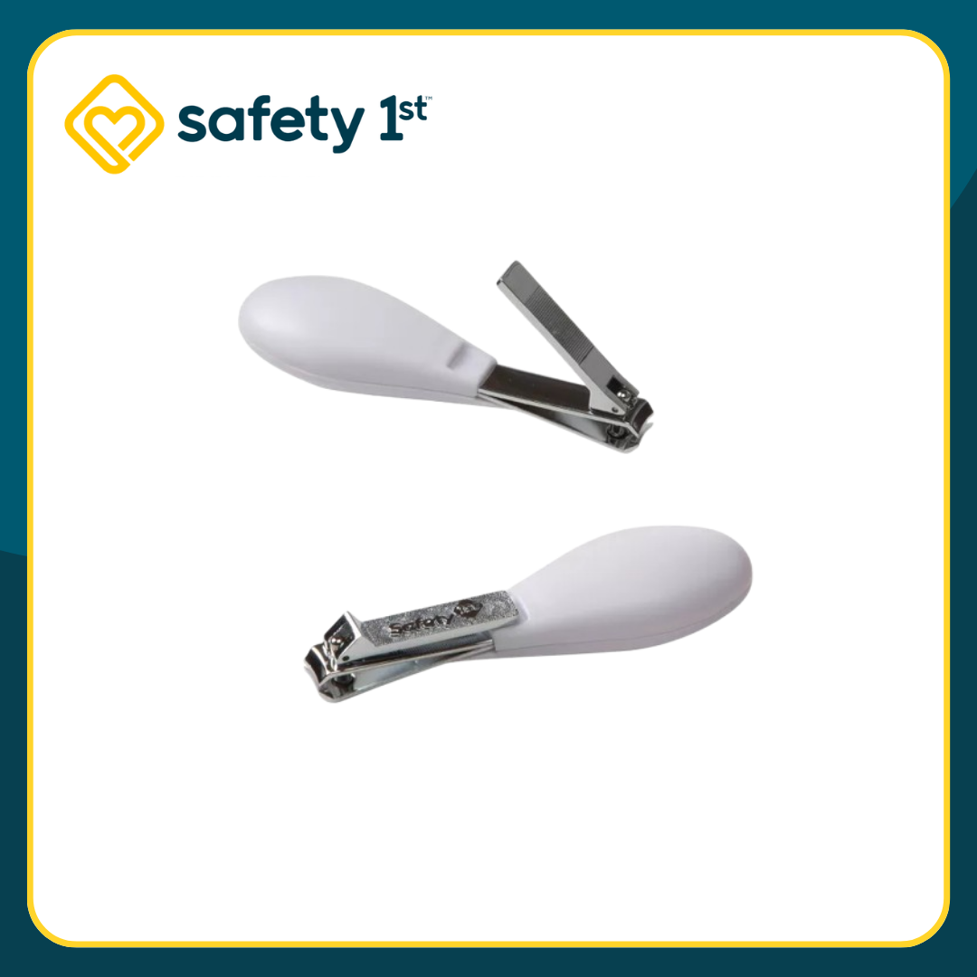 Safety 1st Healthcare Kit with 6 items including nail clippers and other tools and Fold-Up Nail Clippers 2 Pack for baby care