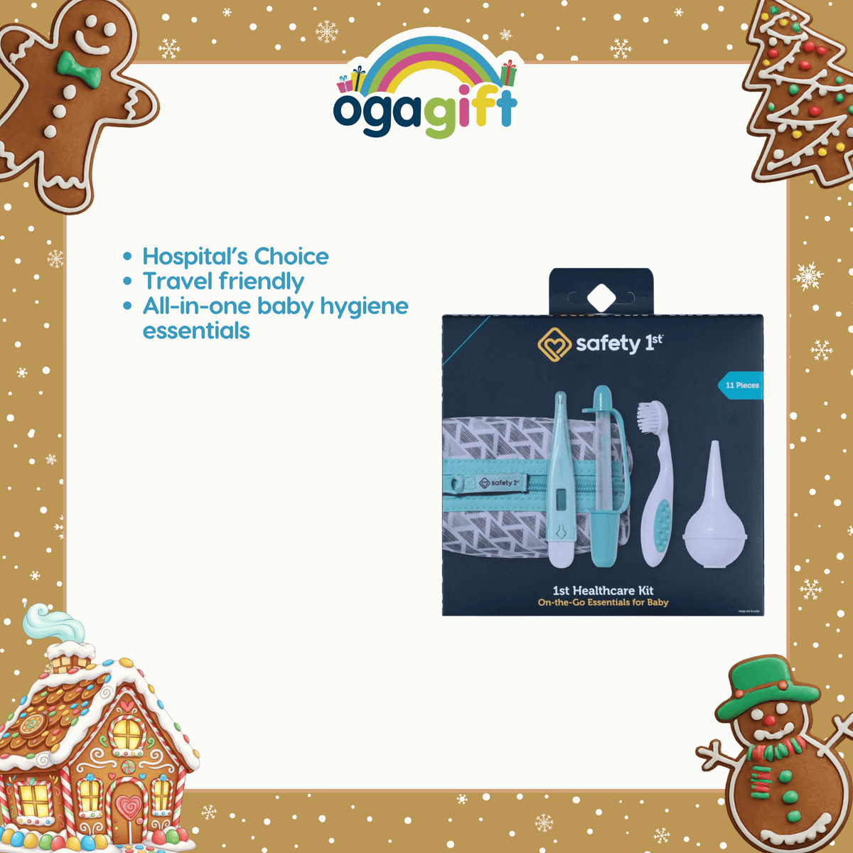 Safety 1st 1" Healthcare Kit Seville with Easy Grip Brush & Comb