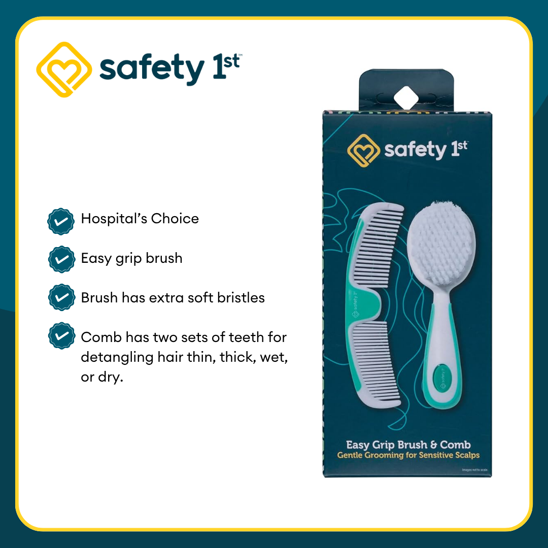 Safety 1st 1" Healthcare Kit Seville with Easy Grip Brush & Comb