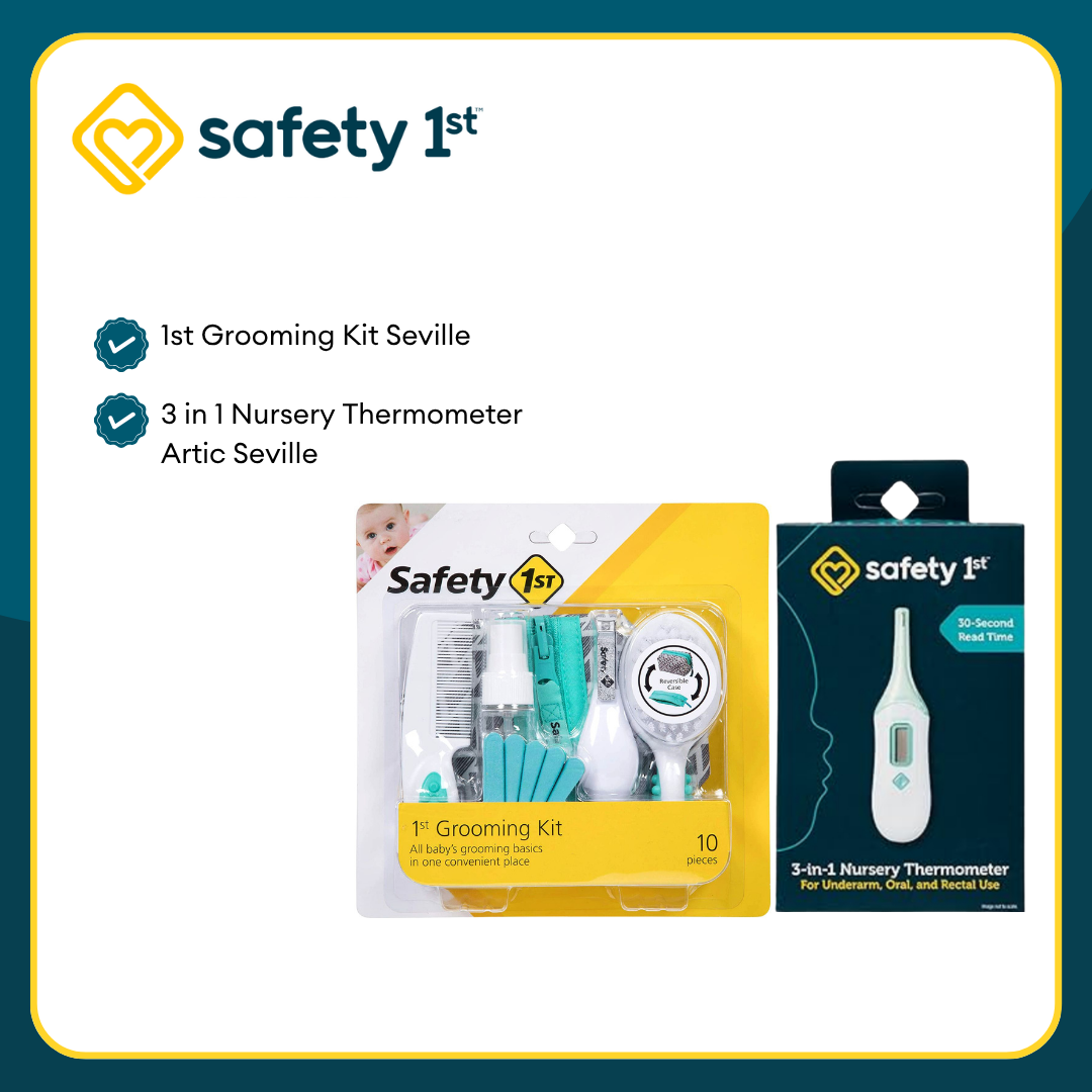 Safety 1st Grooming Kit + 3 in 1 Nursery Thermometer
