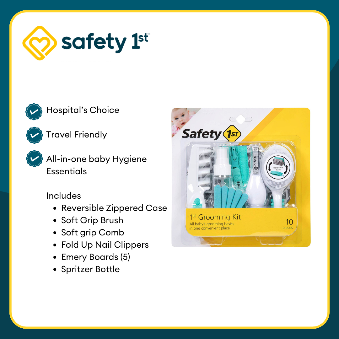 Safety 1st Grooming Kit + 3 in 1 Nursery Thermometer