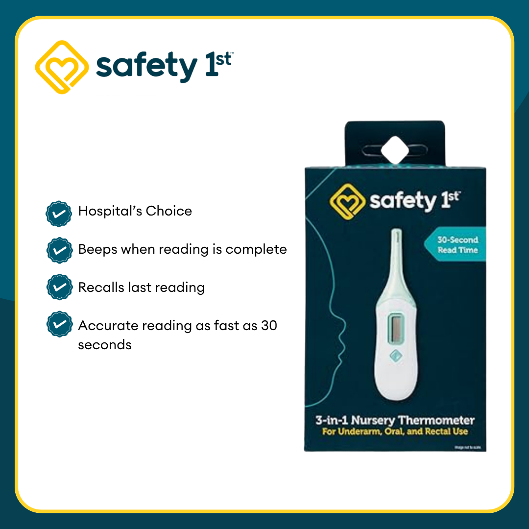 Safety 1st Grooming Kit + 3 in 1 Nursery Thermometer