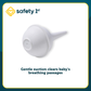 Safety 1st Nasal Aspirator and 3-in-1 Nursery Thermometer. Nasal Aspirator: Soft, flexible tip and Thermometer: 30-second read time, for underarm, oral, and rectal use