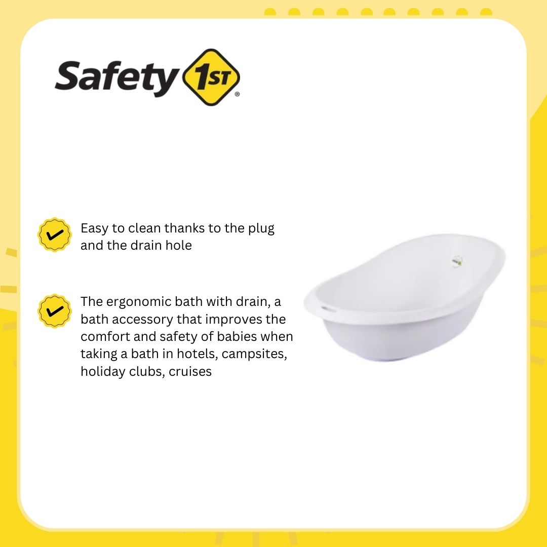 Safety 1st BC Ergonomic Bathtube With Drain