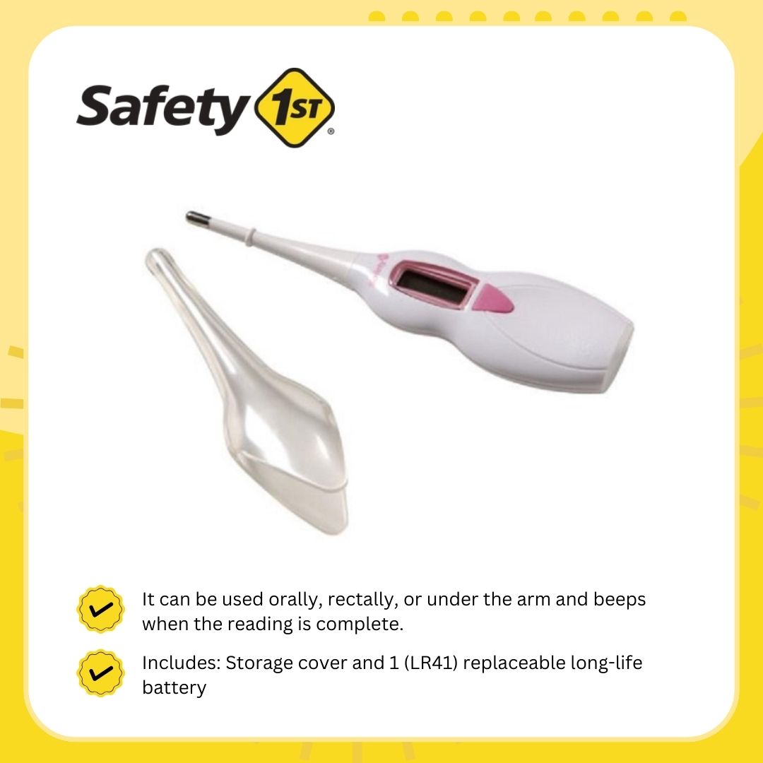 Safety 1st 3-in-1 Nursery Thermometer Pink
