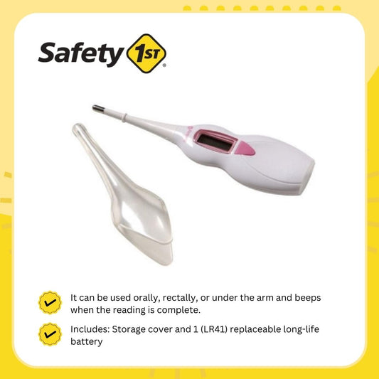 Safety 1st 3-in-1 Nursery Thermometer Pink