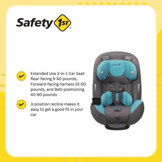Safety 1st Continuum 3-in1 Car Seat-Sea Glass