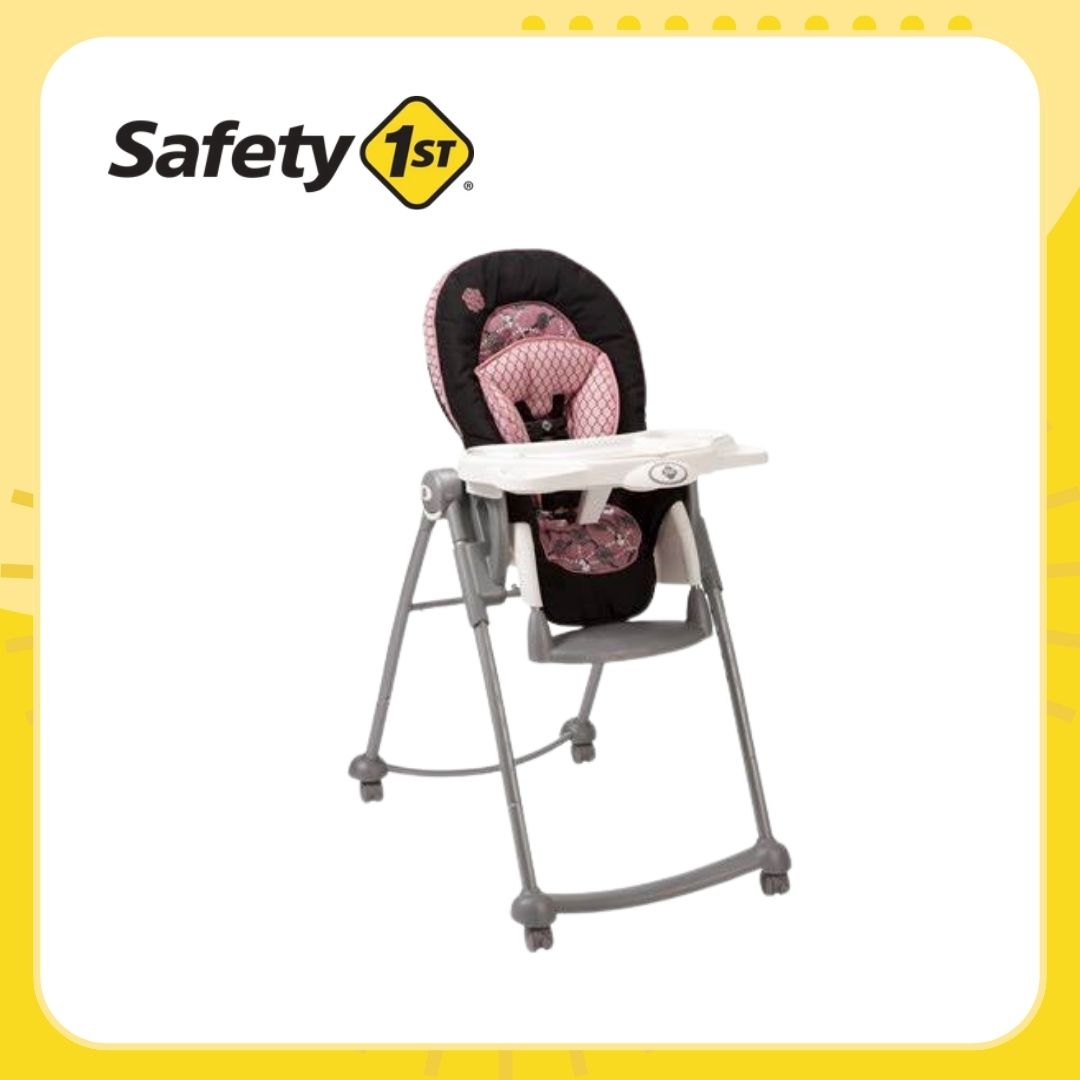 Safety 1st Nourish High Chair With High Quality Materila Vintage Romance (Pink)