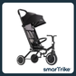 Smartrike Wonder+Storm 3-Wheel Stroller, Compact Folding, Patended one-handed steering, Carry-on