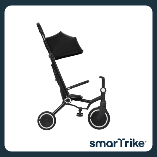 Smartrike Wonder+Storm 3-Wheel Stroller, Compact Folding, Patended one-handed steering, Carry-on