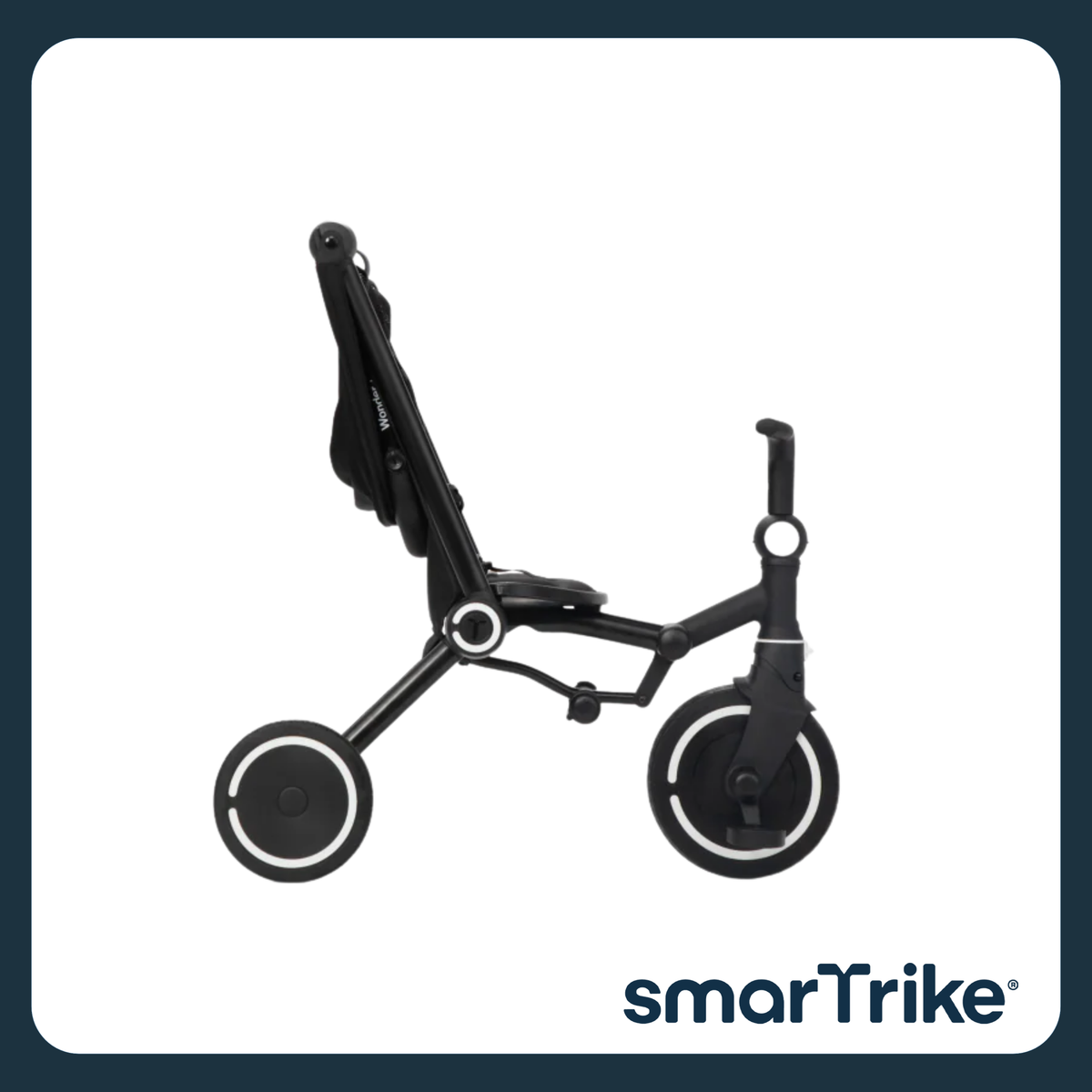 Smartrike Wonder+Storm 3-Wheel Stroller, Compact Folding, Patended one-handed steering, Carry-on