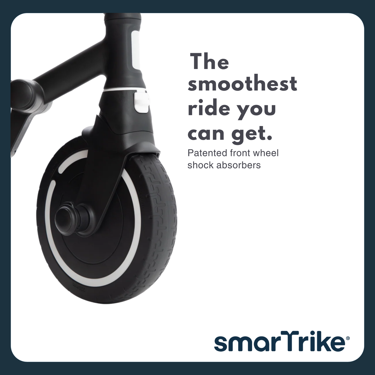 Smartrike Wonder+Storm 3-Wheel Stroller, Compact Folding, Patended one-handed steering, Carry-on