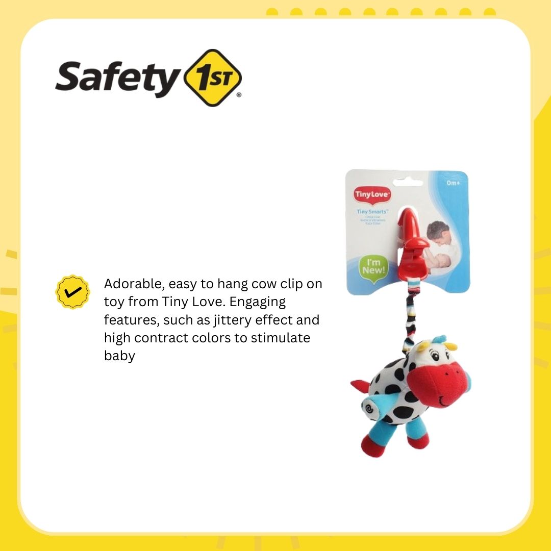 Safety 1st Tiny Smart Chloe Cow Baby Toy