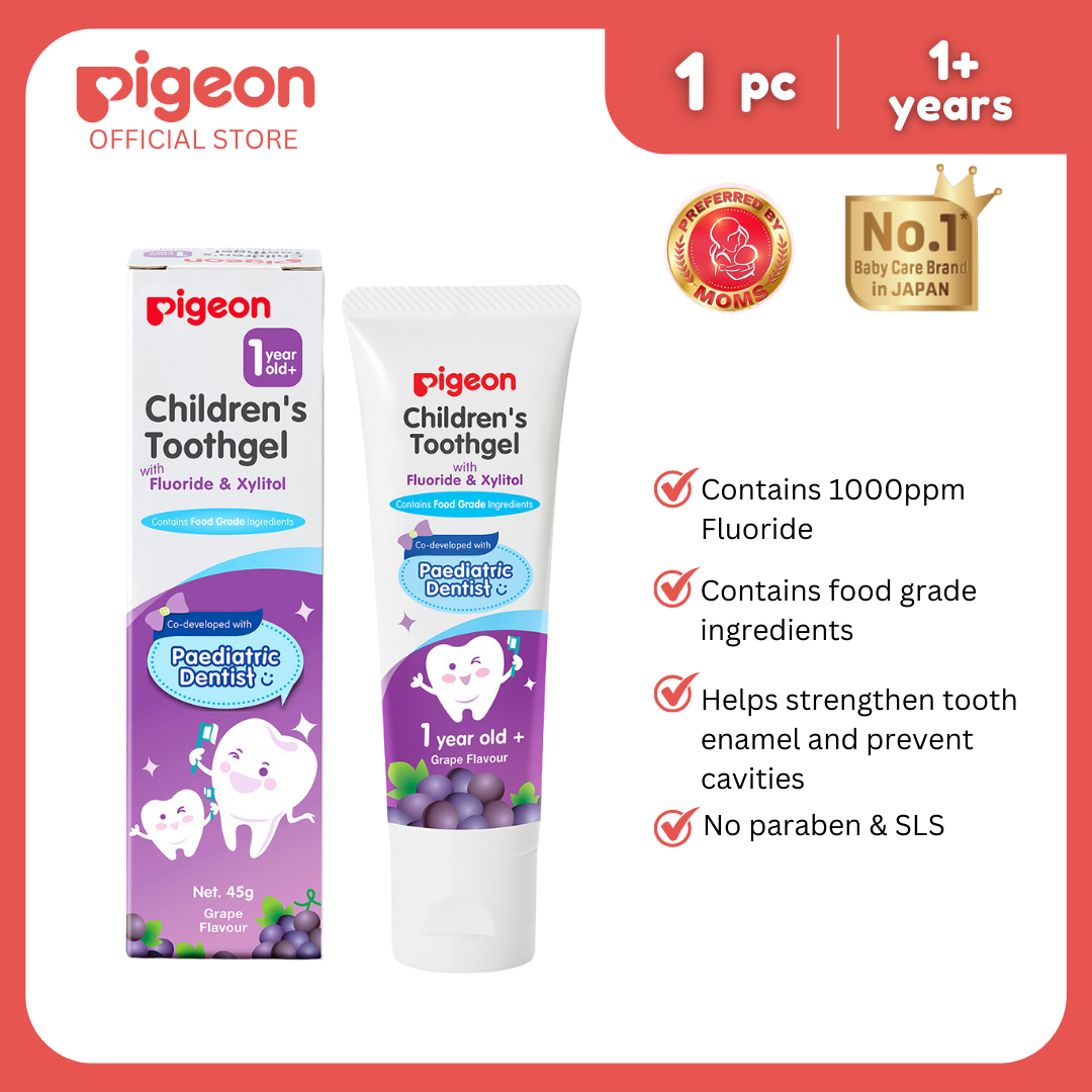 Pigeon Children's Toothgel Grape Flavor