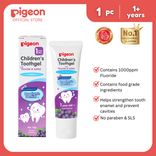 Pigeon Children's Toothgel Grape Flavor