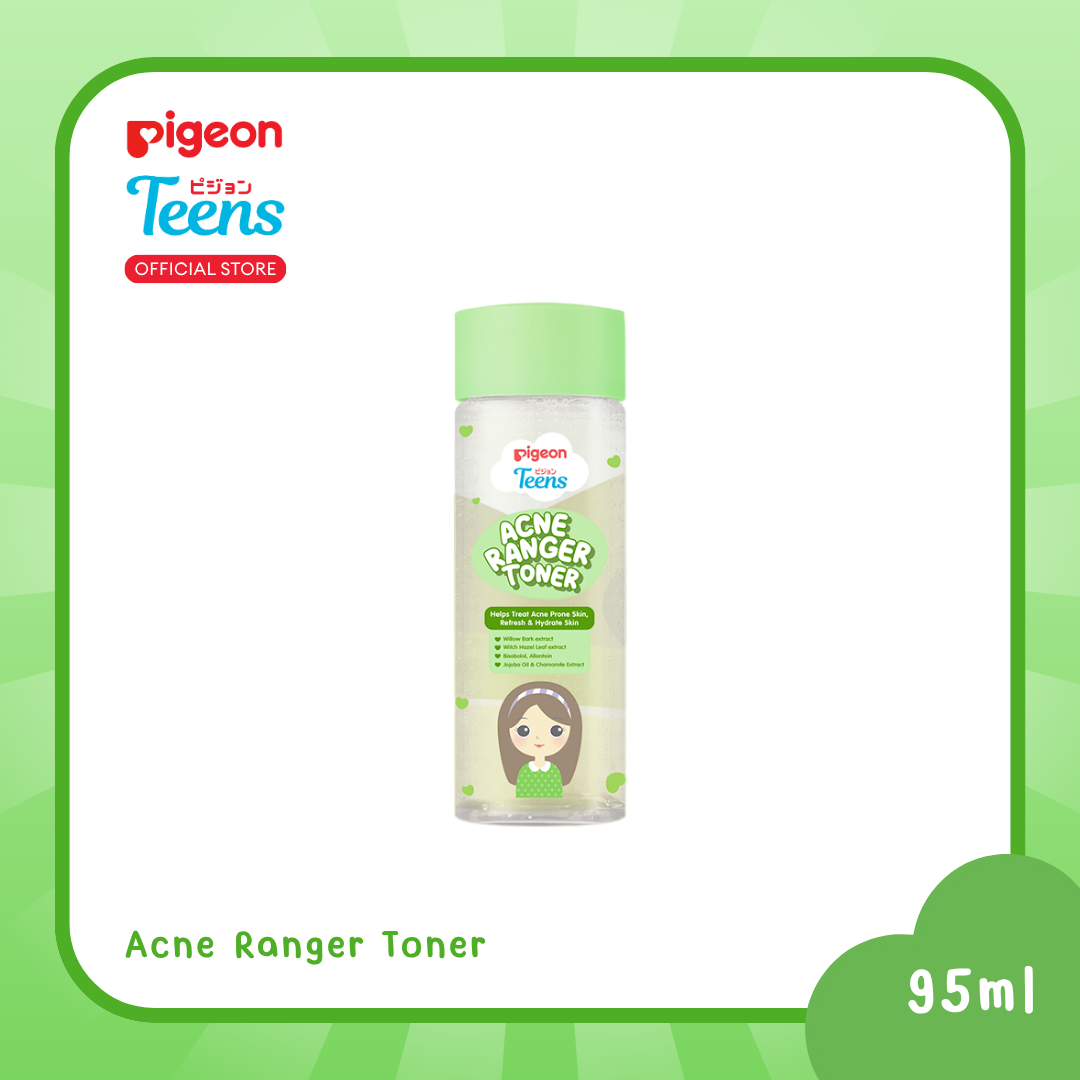 Pigeon Teens Acne Ranger Gentle Solution: Mild Cleansing + Toner + Moisturizer for Sensitive Skin