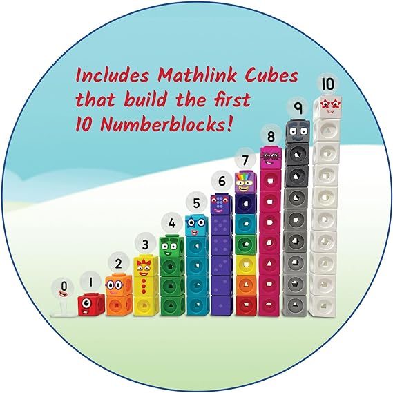 Hand2mind MathLink Cubes Numberblocks 1-10 Activity Set