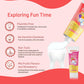 Pigeon Official Toothpaste Fruit Punch 0+ Months 1pc - 100% Food Grade Ingredients, SLS/Fluoride Free, Safe if swallowed, Gentle on new milk teeth, made with Xylitol agent, Co-developed with Pediatric Dentist, Japan No. 1 Brand