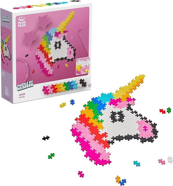 Plus-Plus Puzzle By Number Unicorn 250pcs