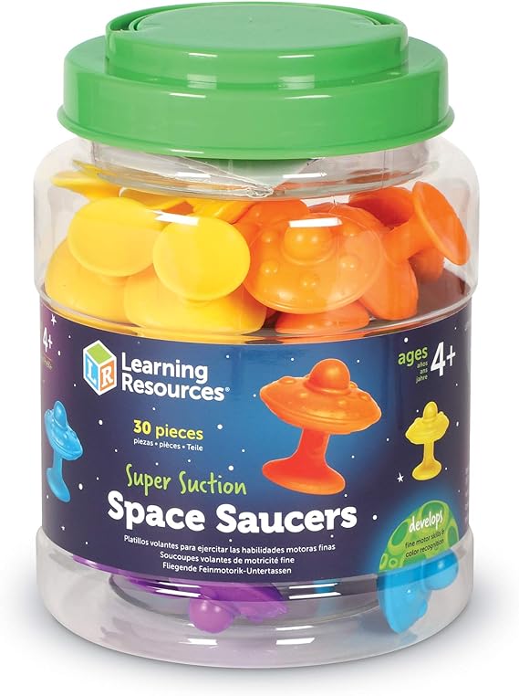 Learning Resources Super Suction Space Saucers