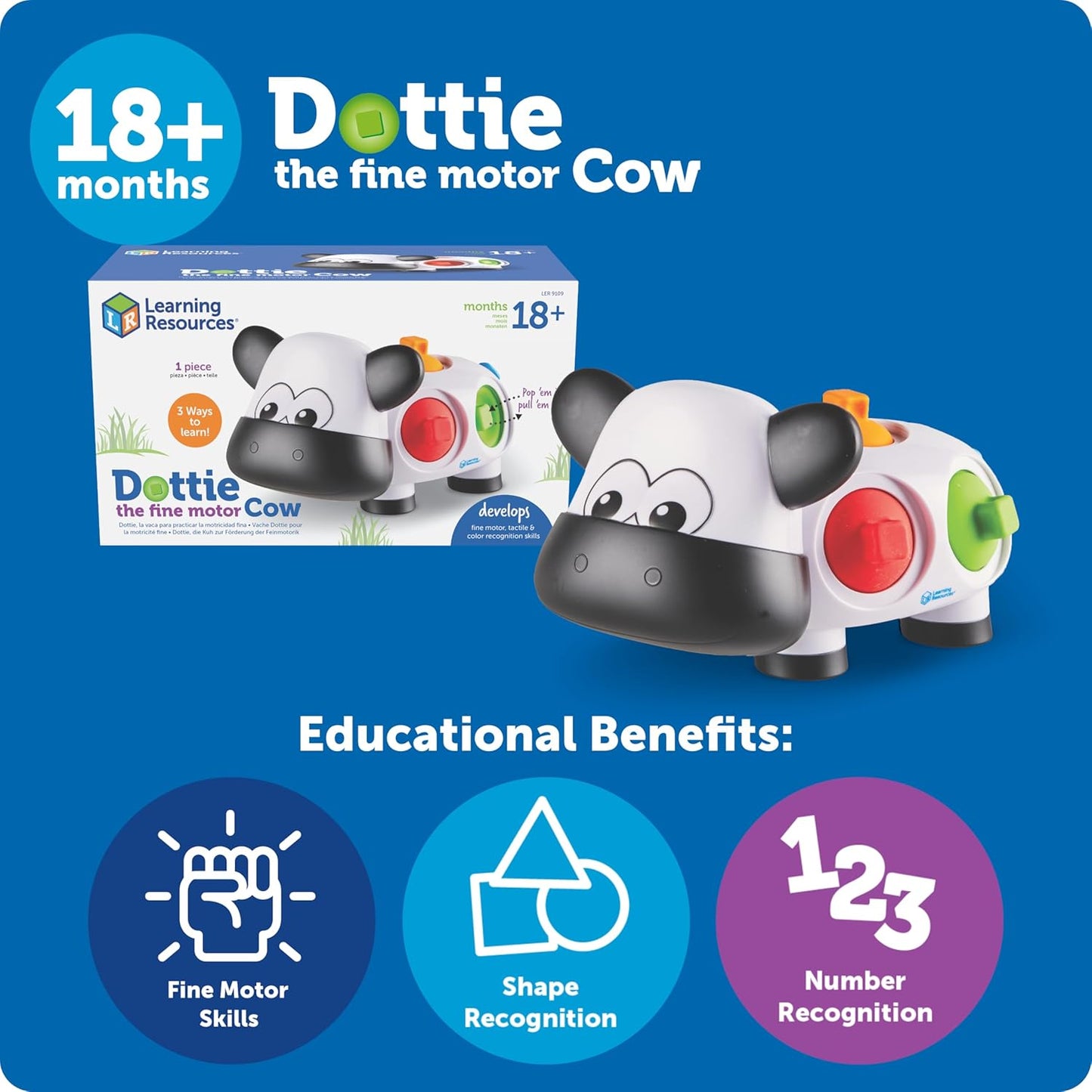 Learning Resources Dottie the Fine Motor Cow