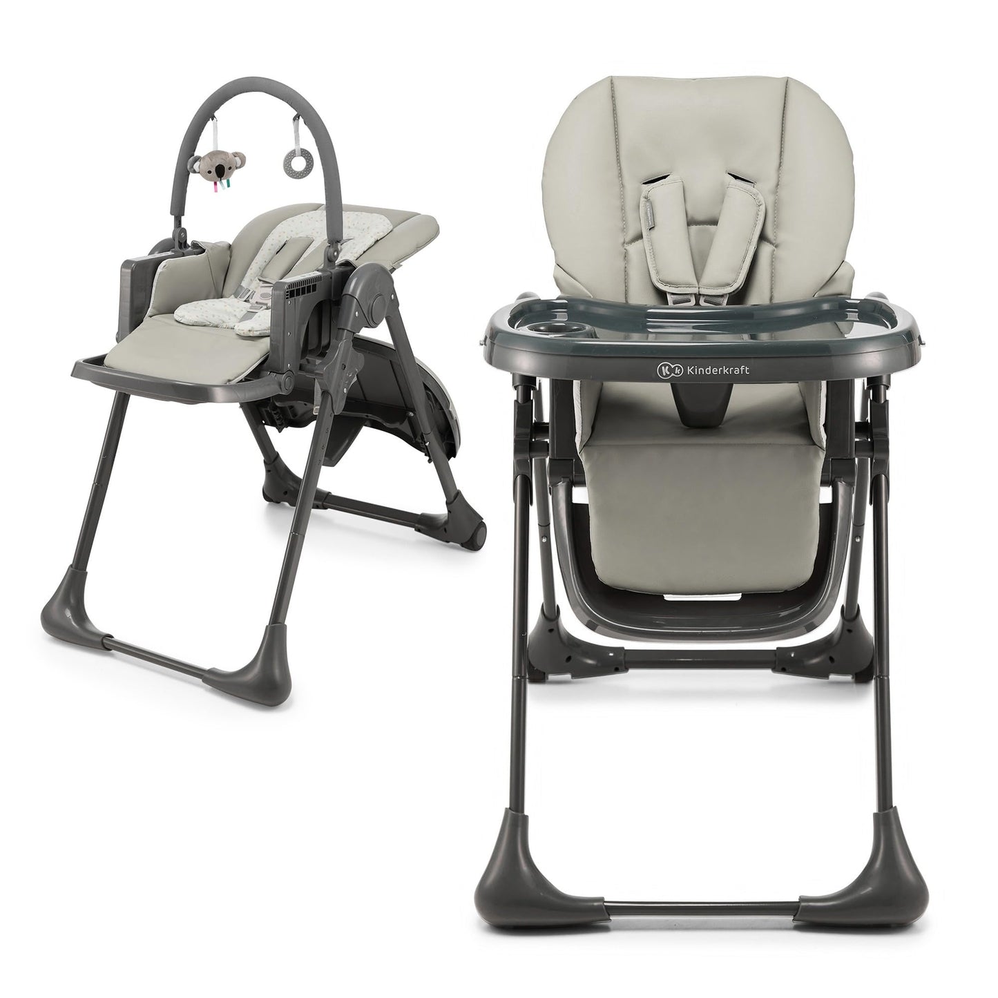 Kinderkraft Tummie Grey High Chair