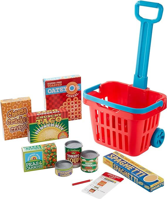 FILL AND ROLL GROCERY BASKET PLAY SET