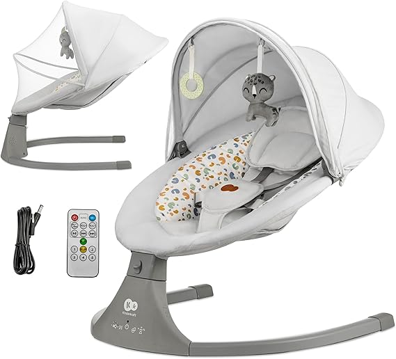 Kinderkraft Lumi 2 Light Grey RockerNap