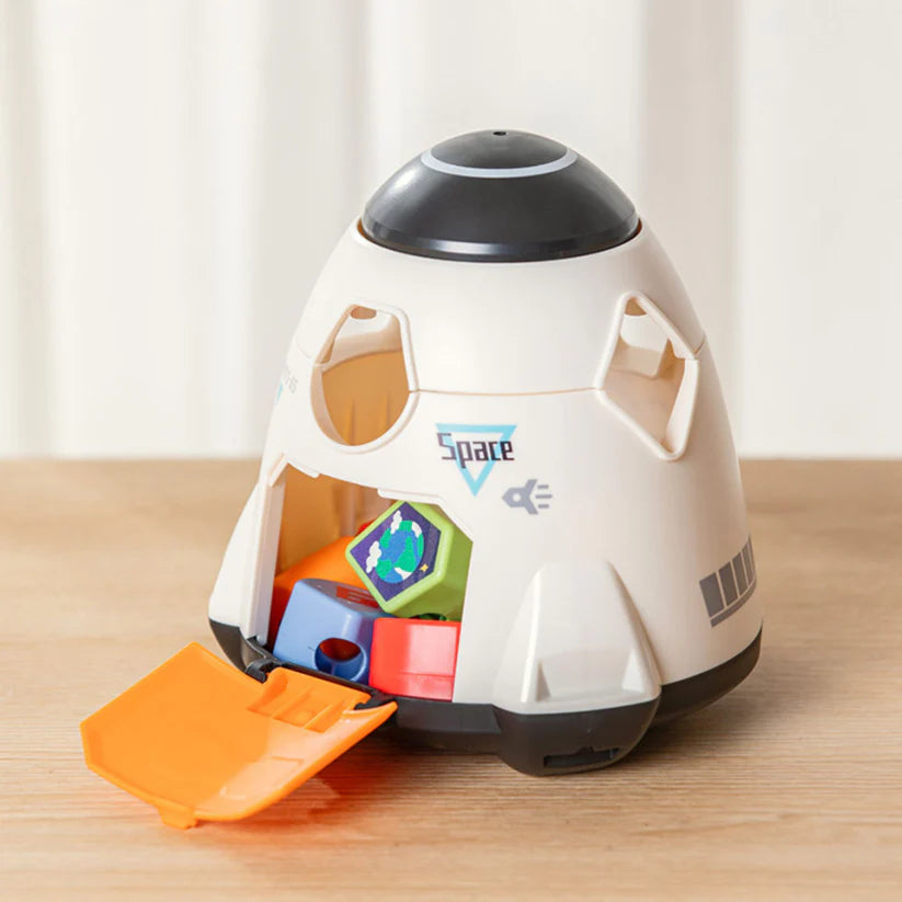 HOLA Magic Toy Spaceship Shape Sorter Building Set