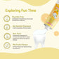 Pigeon Official - Toothpaste Orange 0+ Months 2pcs - 100% Food Grade Ingredients, SLS/Fluoride Free, Safe if swallowed, Gentle on new milk teeth, made with Xylitol agent, Co-developed with Pediatric Dentist, Japan No. 1 Brand