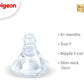 Pigeon Official - Standard/Peristaltic Nipple Fast flow for 6+months 1pc per box