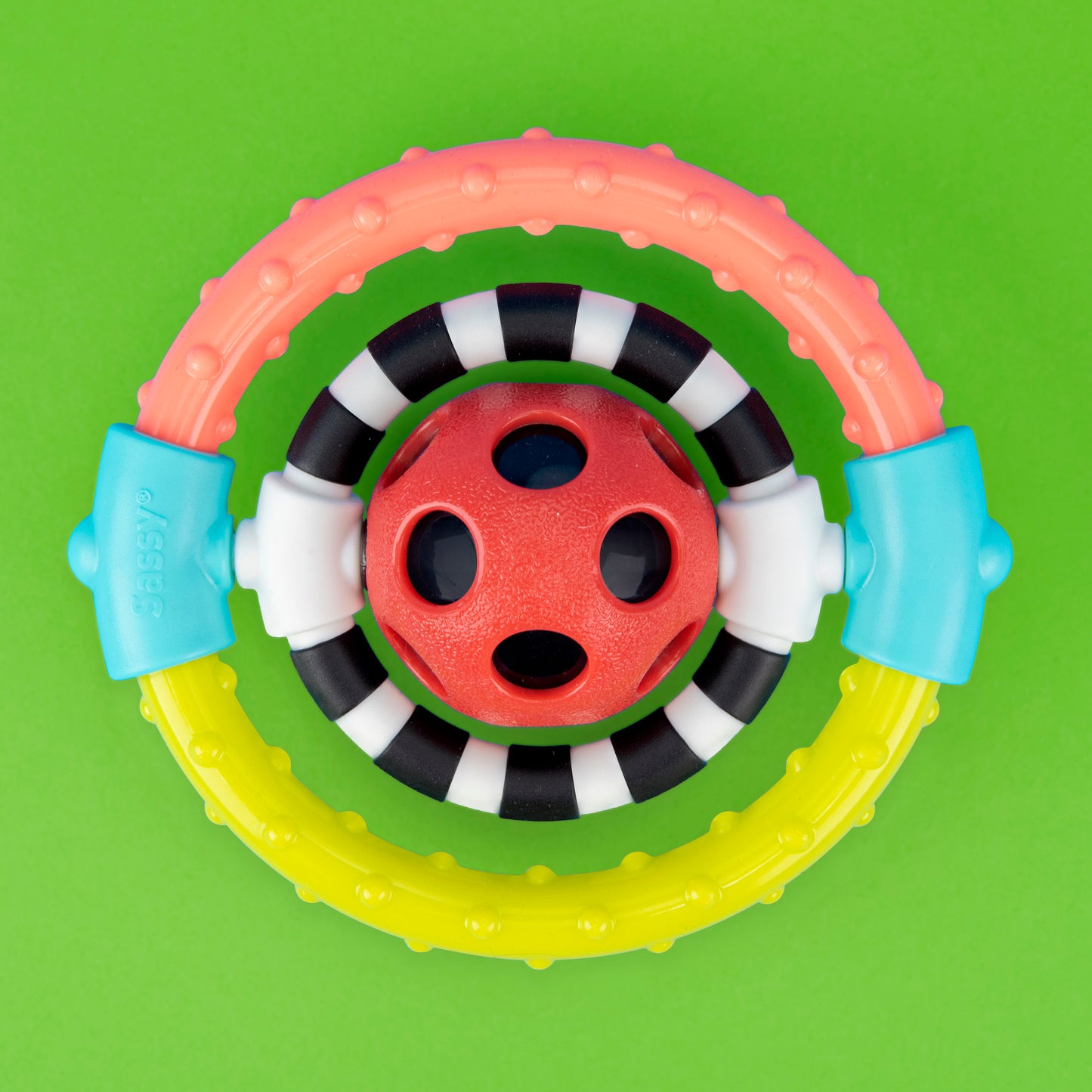 SASSY SPIN & CHEW FLEXIBLE RING RATTLE